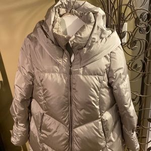 Down filled long coat